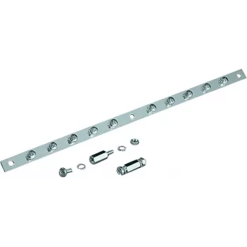 Rittal SZ 2413.375 Distribuidor de barras planas, 10 conexiones, acero, 375 mm, 100 A, 690 V AC