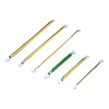 Rittal SZ Cinta de puesta a tierra, 6 mm², 200 mm, terminales de anillo M6, pack de 10 2569.000