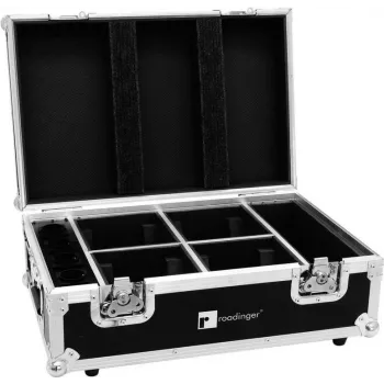 ROADINGER flightcase para 4x AKKU TL-3 Trusslight QuickDMX con cargador integrado 31005126