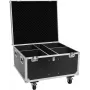 Roadinger Flightcase para 4x THA-100F MK3 con ruedas Negro 885x780x620 mm 100 kg