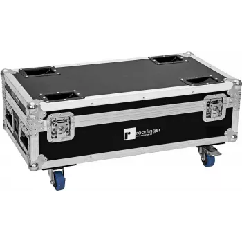 ROADINGER Flightcase para 6 AKKU IP UP-4 Plus HCL Spot WDMX con función de carga 31005215