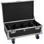 ROADINGER flightcase para 6x Futurelight AKKU UP-4 QCL Spot QuickDMX MK2 con función de carga y ruedas 31005255