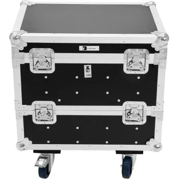 ROADINGER Flightcase para 8x Eurolite IP PIX Strobe RGB CW+WW con ruedas 64x46,5x56,5cm