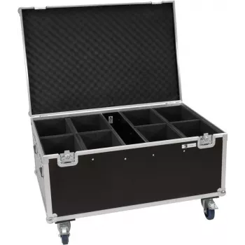 ROADINGER Flightcase 8x LED IP PAR 12x8W QCL/12x9W SQL Foco con ruedas 31005202