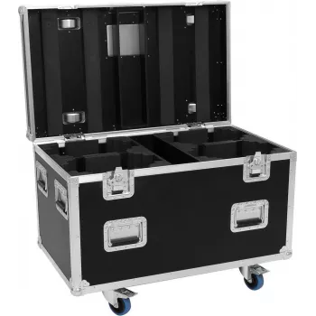 ROADINGER Flightcase para 4x cabezas móviles Wash LED IP TMH-H420 con ruedas