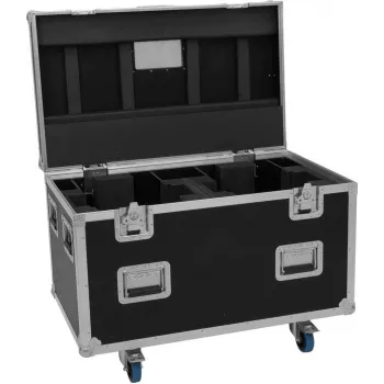 ROADINGER Flightcase Highline 2x DMH-380 con ruedas negro 100 kg de carga 100x60x73 cm