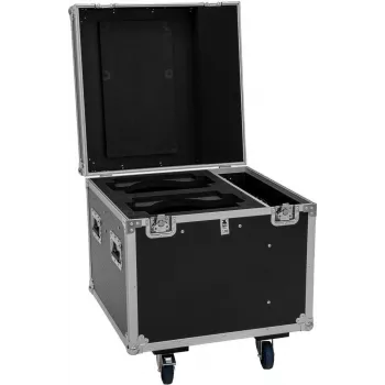 ROADINGER Flightcase PRO 2x IP TMH-W285 con ruedas Negro 100kg de carga