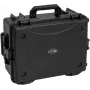 ROADINGER maletín de plástico para 8x AKKU Flat Light con trolley 55x42x26cm negro