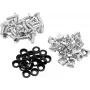 ROADINGER Juego de tornillos para rack 20x M6 x 15 mm para montaje en rack de 19