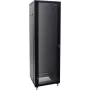 ROADINGER SSC-28 Armario de acero con puerta de cristal 28U, 60x60x143,5 cm, 150 kg de carga