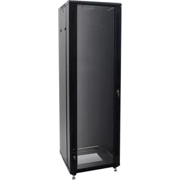 ROADINGER SSC-40 Armario de acero con puerta de cristal 40U 60x60x197cm 200kg de carga