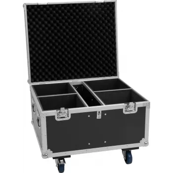 ROADINGER UG-1 Universal Equipment Case con ruedas, 75 x 64,5 x 57 cm, 100 kg carga, negro/plata