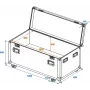 ROADINGER Universal Tour Case 120 cm con ruedas Professional 30126413