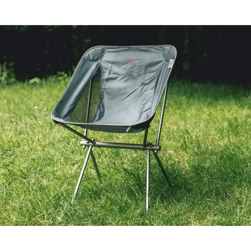 ROBENS Pilgrim Silla de camping plegable 120 kg Negro/Gris