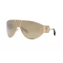 Roberto Cavalli Gafas de sol mujer SRC093-76300G 76mm lentes gris degradado montura negra