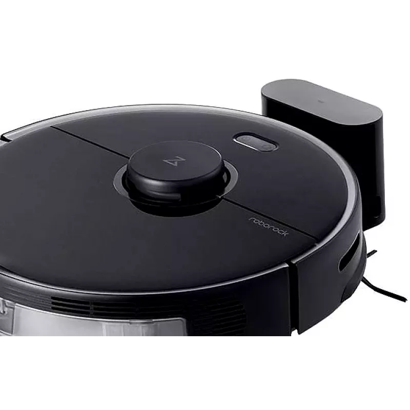 Roborock S5 Max Robot aspirador - sin bolsa - negro - redondo - 0,46 L - alfombra - suelo duro