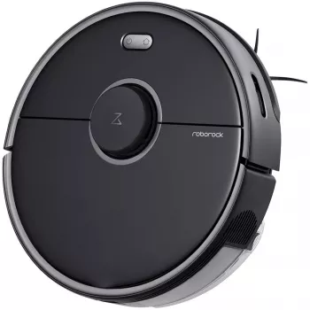 Roborock S5 Max Robot aspirador - sin bolsa - negro - redondo - 0,46 L - alfombra - suelo duro