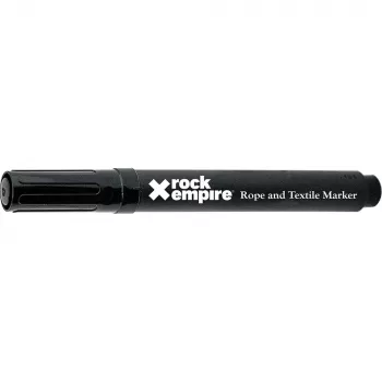 Rock Empire Rotulador marcador de cuerda - negro, permanente, resistente al agua, resistente a los rayos UV, resistente a la abrasión, de secado rápido, punta de fieltro, no tóxico, para cuerdas de escalada, espeleología, arboricultura y rescate