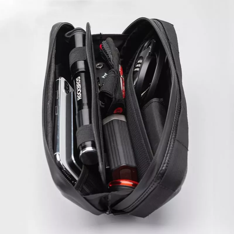 ROCKBROS bolsa de tubo superior para bicicleta 1,5L impermeable de carcasa rígida con logo reflectante