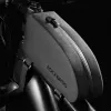 ROCKBROS Bolsa de Tubo Superior para Bicicleta 1.6L Impermeable Carcasa Rígida EVA Efecto Fibra de Carbono Negra