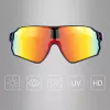 Rockbros 10134PL Gafas de ciclismo polarizadas - Azul y rosa