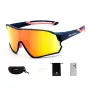 Rockbros 10134PL Gafas de ciclismo polarizadas - Azul y rosa
