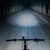 Luz delantera para bicicleta ROCKBROS 260 lm con cable USB-C a USB-A - negra