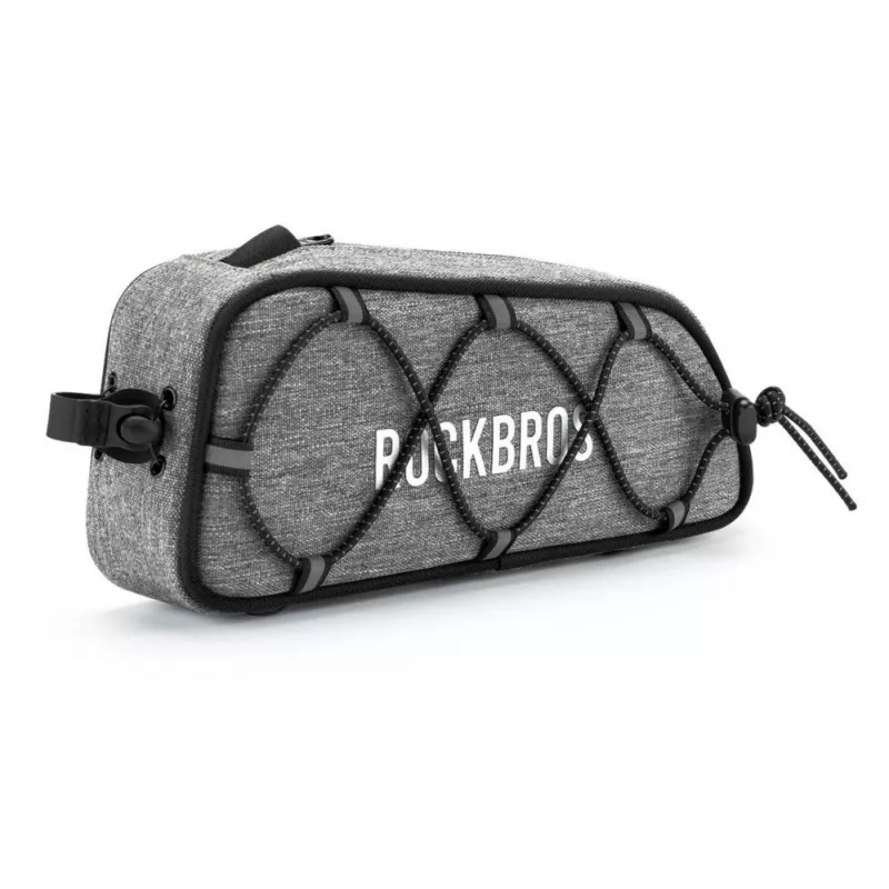 ROCKBROS ROAD TO SKY Bolsa de bicicleta para tubo superior 0.7L impermeable - gris