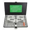 ROCKFORCE Juego de 40 piezas de machos de roscar y terrajas métricas M3-M12