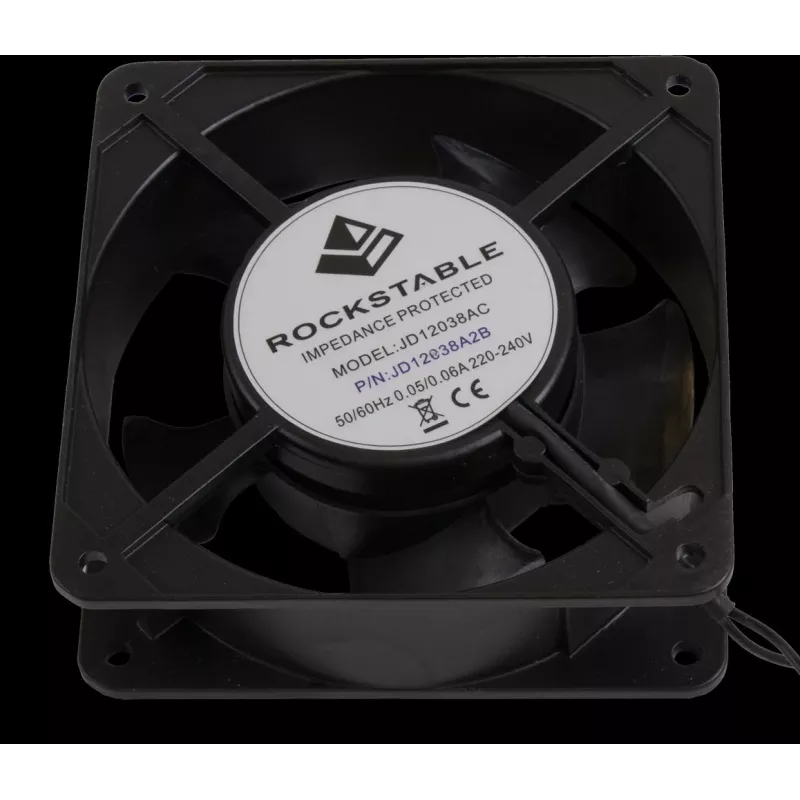 Rockstable Ventilador de 120mm - Ventilador de caja - 112 m³/h - Negro - 1 ud. - 610 g (RS19-FT1212)
