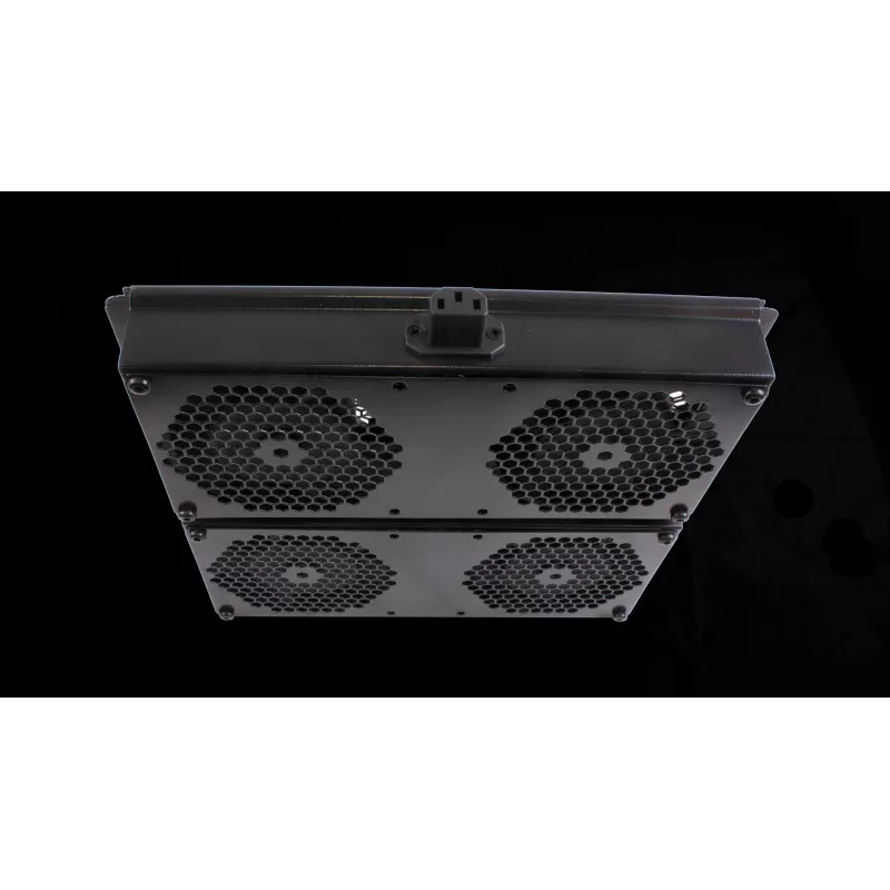 Rockstable Elemento de refrigeración de 19 pulgadas – Bandeja de ventiladores – ventilador integrado – Acero – Negro – 1 unidad – 2,92 kg (RS19-FT68)