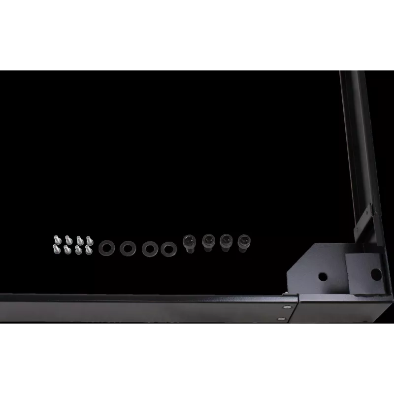 Rockstable Base con ruedas de 19 pulgadas – Plataforma con ruedas – Negro – Acero SPCC – 600 mm x 1000 mm