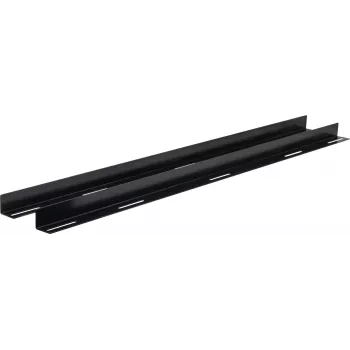 Rockstable 19 Guías de soporte en L para 1200 mm de profundidad - Juego de raíles para rack - Negro - Acero - 48,3 cm (19