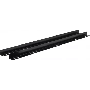 Rockstable 19 Guías de soporte en L para 1200 mm de profundidad - Juego de raíles para rack - Negro - Acero - 48,3 cm (19