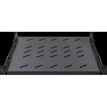Rockstable RS19-SFH78 Bandeja de carga pesada de 19 pulgadas 1U, acero SPCC, Negro