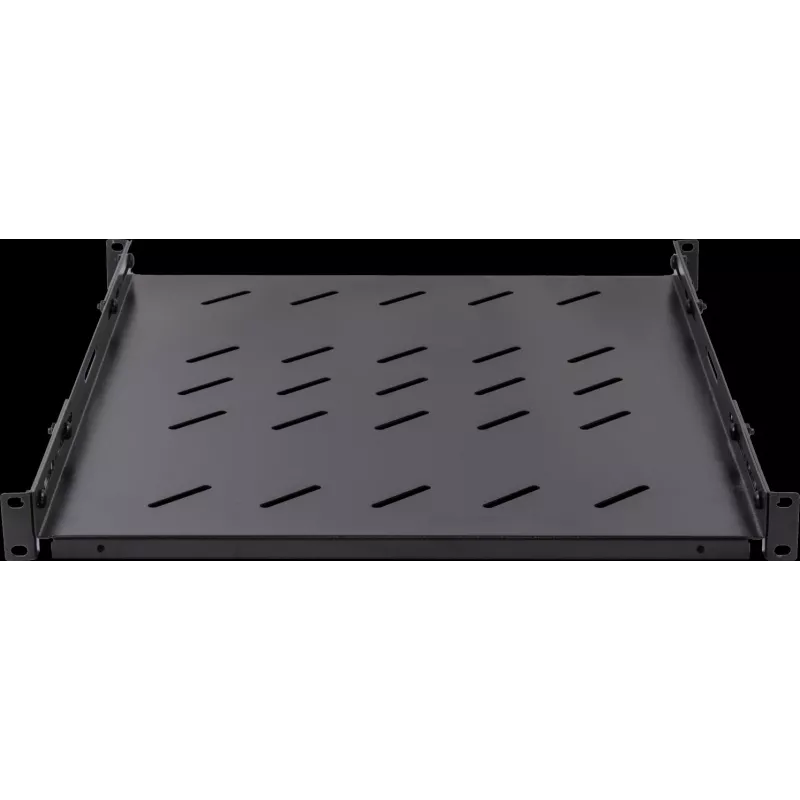 Rockstable RS19-SFH78 Bandeja de carga pesada de 19 pulgadas 1U, acero SPCC, Negro