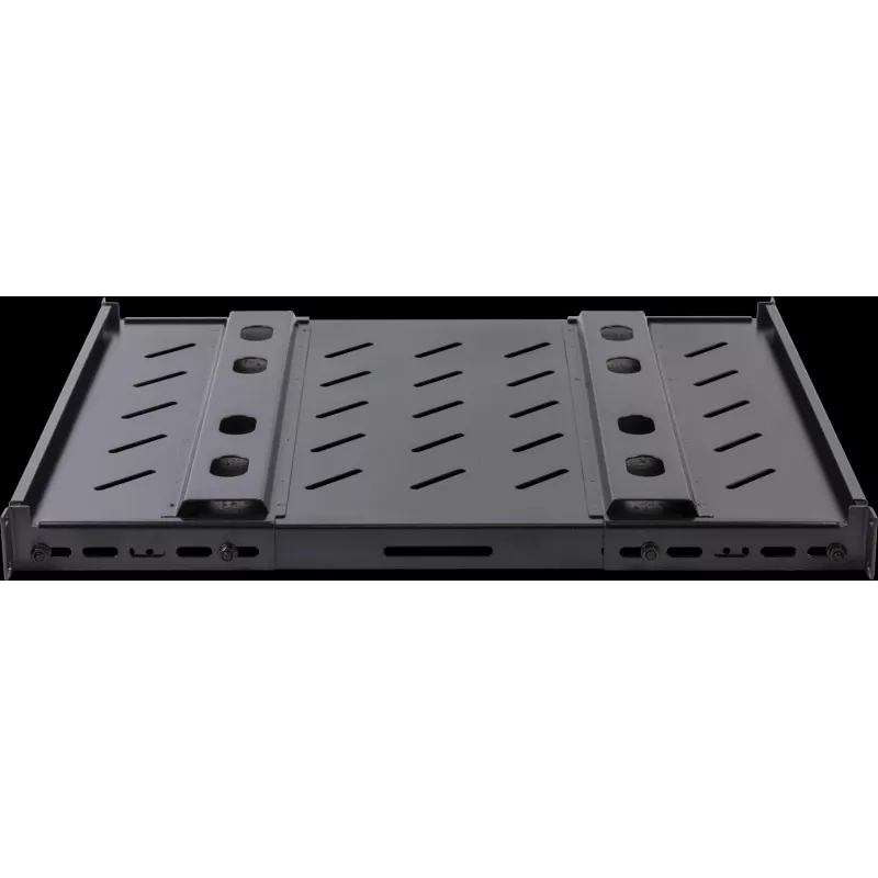 Rockstable RS19-SFH78 Bandeja de carga pesada de 19 pulgadas 1U, acero SPCC, Negro