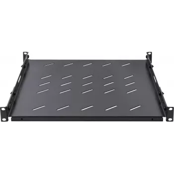 Rockstable RS19-SFH78 Bandeja de carga pesada de 19 pulgadas 1U, acero SPCC, Negro
