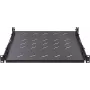 Rockstable RS19-SFH78 Bandeja de carga pesada de 19 pulgadas 1U, acero SPCC, Negro