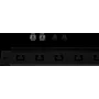 Rockstable Panel de gestión de cables 1U 19 pulgadas - Negro - acero SPCC - 485 mm