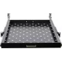 Rockstable RS19-UH69 Bandeja extraíble para rack 1U de 19 pulgadas, acero SPCC, negro