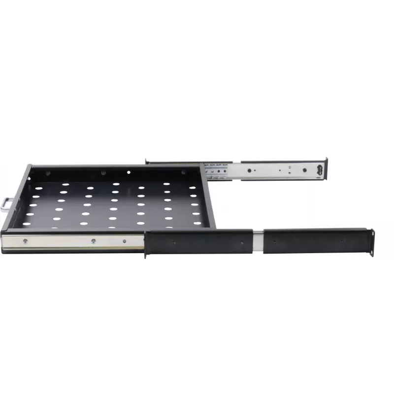 Rockstable Bandeja extraíble de 19 pulgadas 1U - Bandeja - Acero SPCC - Negro - 1 ud. - 3,45 kg (RS19-UH66)