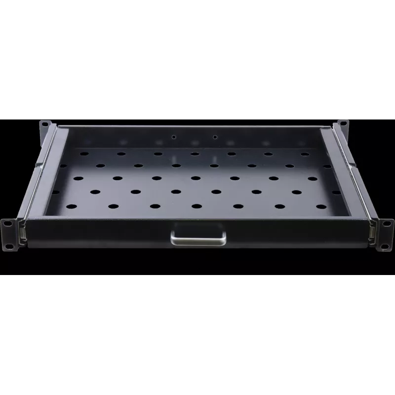 Rockstable Bandeja extraíble de 19 pulgadas 1U - Bandeja - Acero SPCC - Negro - 1 ud. - 3,45 kg (RS19-UH66)