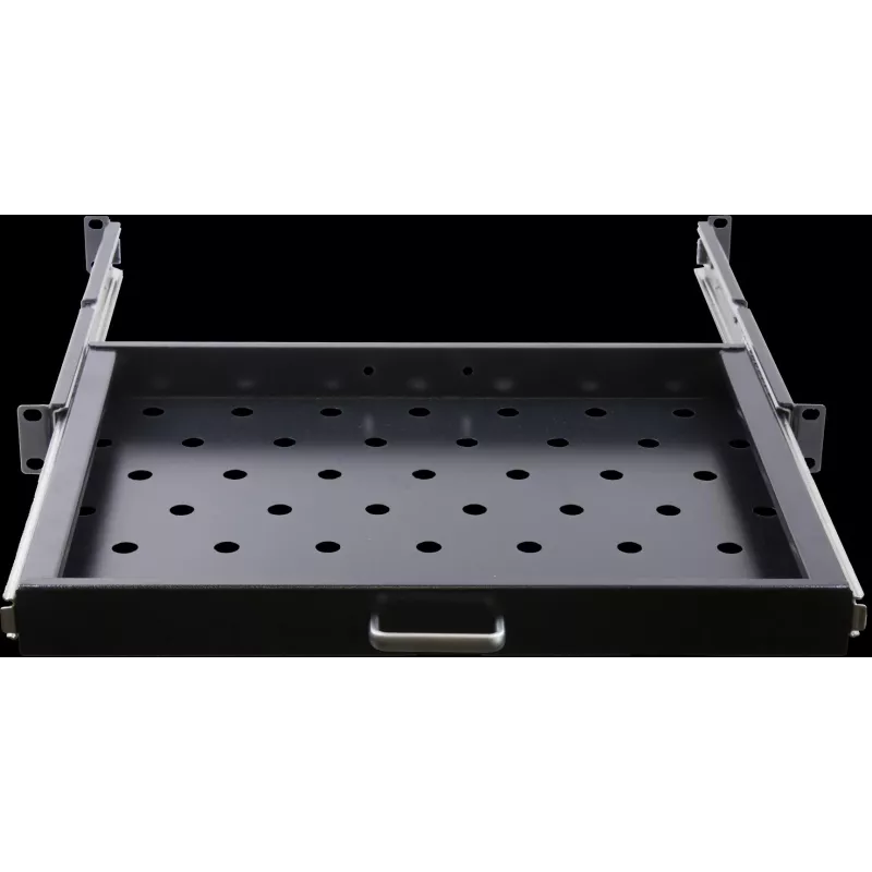 Rockstable Bandeja extraíble de 19 pulgadas 1U - Bandeja - Acero SPCC - Negro - 1 ud. - 3,45 kg (RS19-UH66)