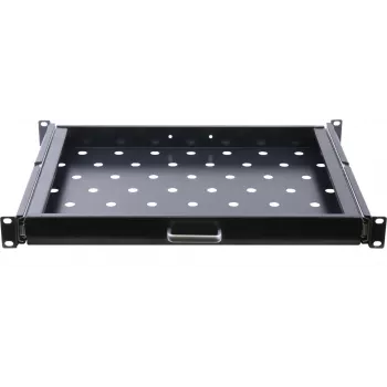 Rockstable Bandeja extraíble de 19 pulgadas 1U - Bandeja - Acero SPCC - Negro - 1 ud. - 3,45 kg (RS19-UH66)