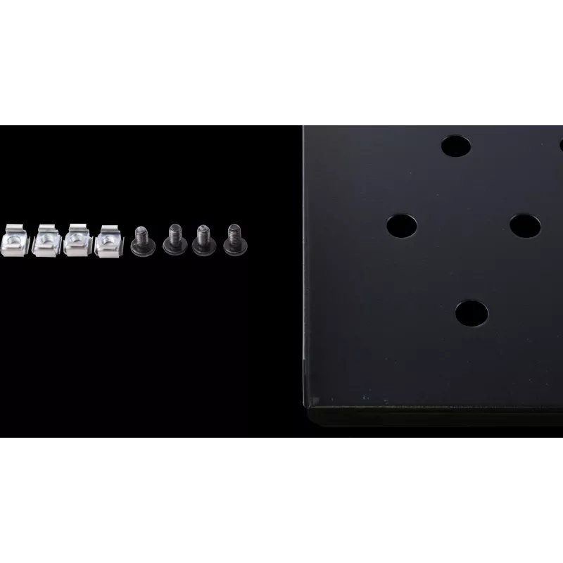 Rockstable RS19-FH69 1U Bandeja de 19 pulgadas, acero, negro