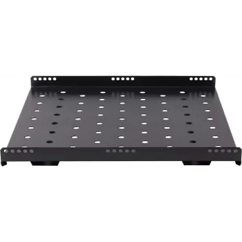 Rockstable Bandeja fija para rack 1U 19 pulgadas Heavy-Duty - Estante fijo - acero SPCC - Negro - 1 ud. - 3,2 kg (RS19-SFH68)
