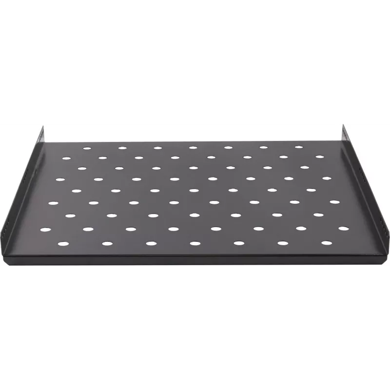 Rockstable Bandeja fija para rack 1U 19 pulgadas Heavy-Duty - Estante fijo - acero SPCC - Negro - 1 ud. - 3,2 kg (RS19-SFH68)