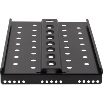 Rockstable Estante fijo para rack 1U 19 pulgadas Heavy Duty - Acero SPCC - Negro - Capacidad de carga 50 kg - 482 x 660 x 44 mm (RS19-SFH66)