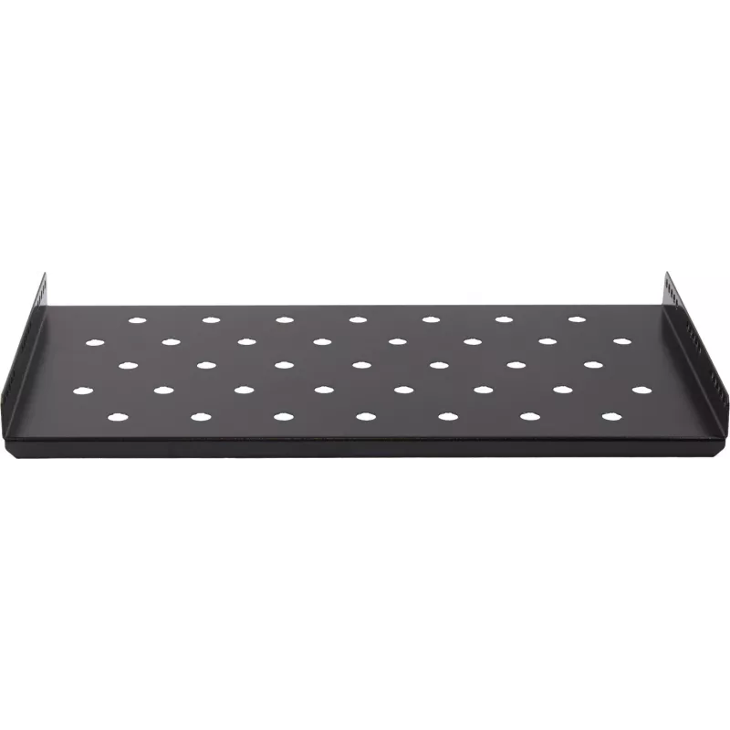 Rockstable Estante fijo para rack 1U 19 pulgadas Heavy Duty - Acero SPCC - Negro - Capacidad de carga 50 kg - 482 x 660 x 44 mm (RS19-SFH66)